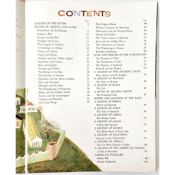 1960 Stories Of Gods & Heroes Mythology Illustrated Art Seiden 1st Edition WHBS - Picture 6 of 9